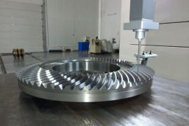 Coordinate measuring instrument for testing bevel pinion